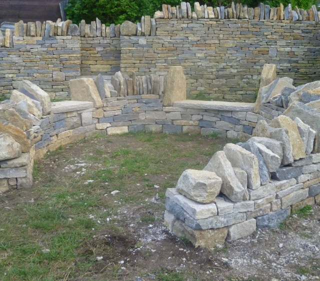 Dry Stone Memorial Wall in Dorset