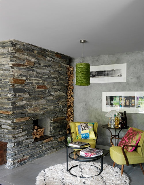 Slate Stone Fireplace, Highgate