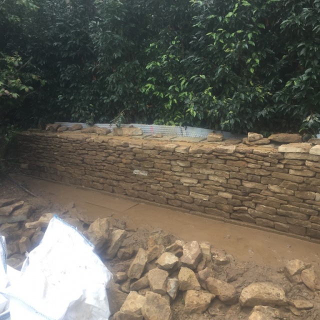 Horsham Stone Walling, Kingston upon Thames