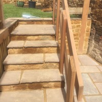 Gardens steps walling and landscaping
