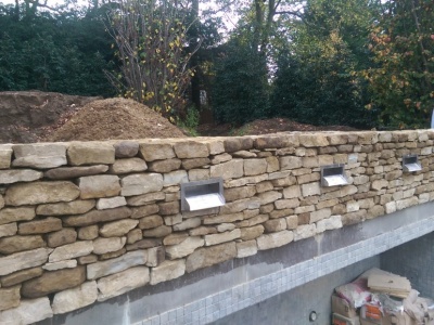 Horsham Stone Walling, Kingston upon Thames