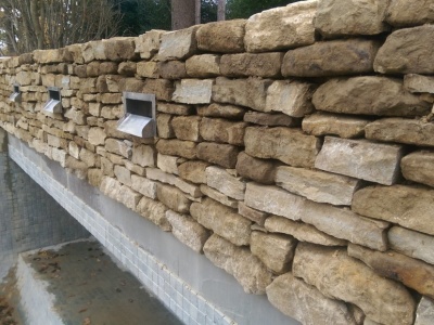 Horsham Stone Walling, Kingston upon Thames