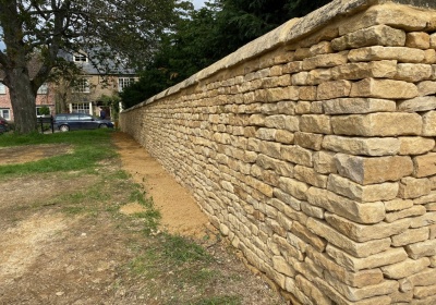 Cotswold Dry Stone Wall, Kingham, Oxfordshire