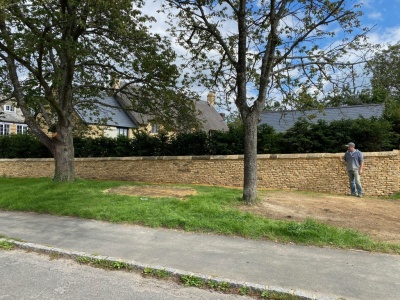 Cotswold Dry Stone Wall, Kingham, Oxfordshire