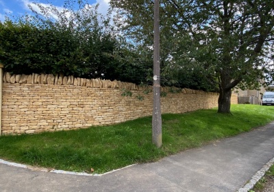 Cotswold Dry Stone Wall, Kingham, Oxfordshire