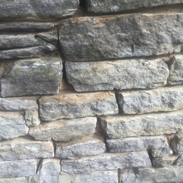 Purbeck stone wall repointing, Swanage