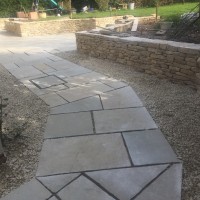 Finished Walling and Landscaping, WInchester