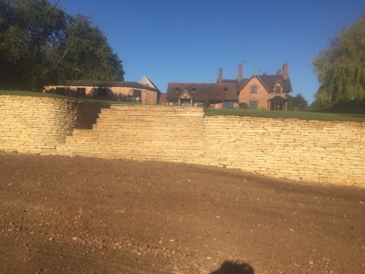 Dry Stone Wall – Hollow Meadow, Snitterfield, Stratford-Upon-Avon