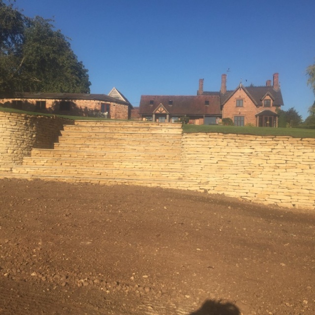 Dry Stone Wall – Hollow Meadow, Snitterfield, Stratford-Upon-Avon