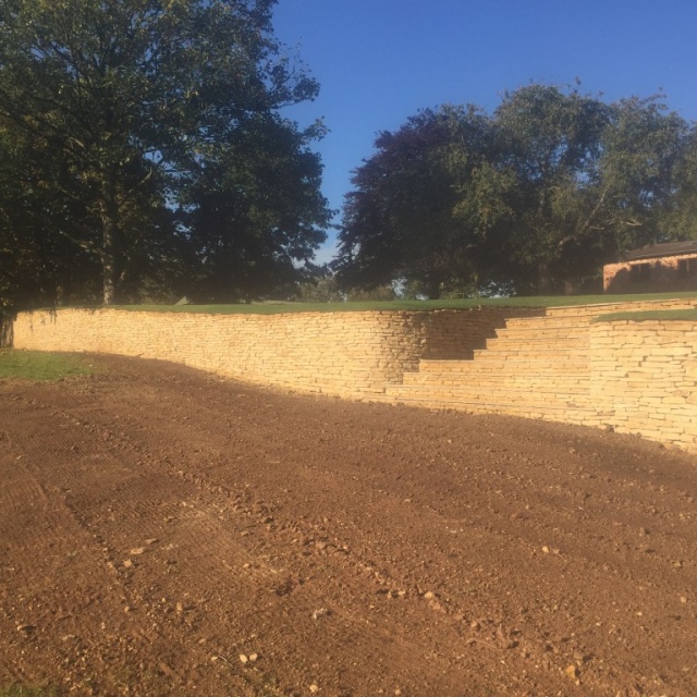 Dry Stone Wall – Hollow Meadow, Snitterfield, Stratford-Upon-Avon