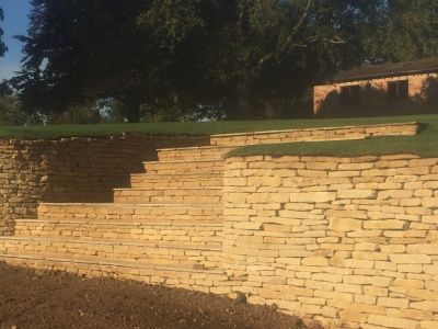 Dry Stone Wall – Hollow Meadow, Snitterfield, Stratford-Upon-Avon