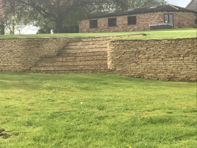 Dry Stone Wall – Hollow Meadow, Snitterfield, Stratford-Upon-Avon