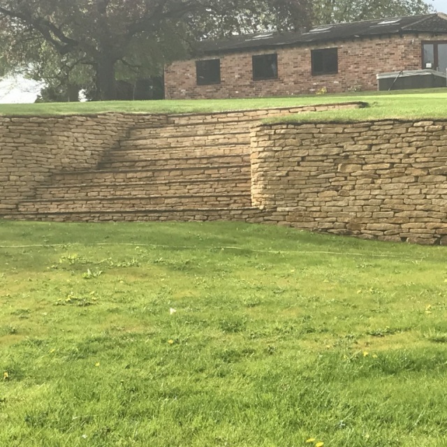 Dry Stone Wall – Hollow Meadow, Snitterfield, Stratford-Upon-Avon