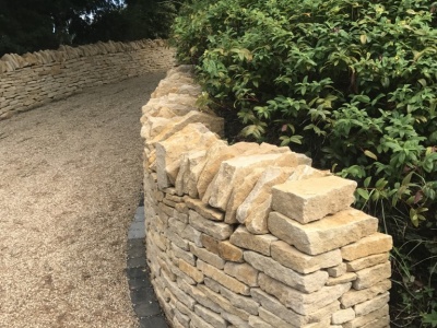 Dry Stone wall in Exhall, Warwickshire