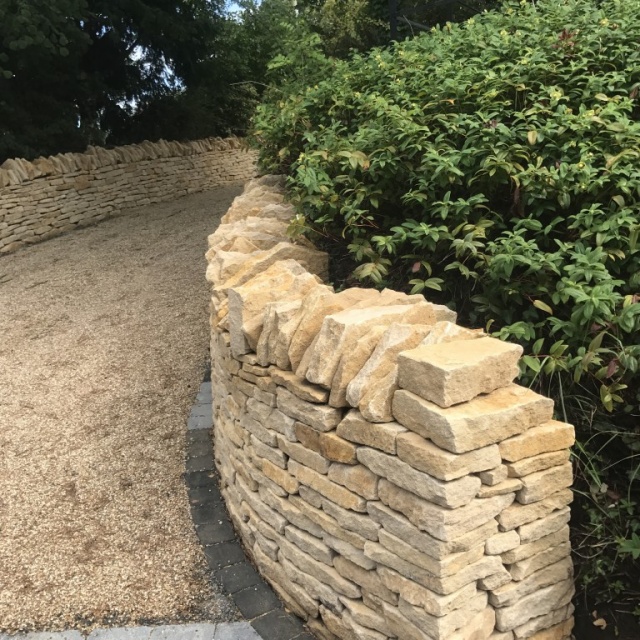 Dry Stone wall in Exhall, Warwickshire