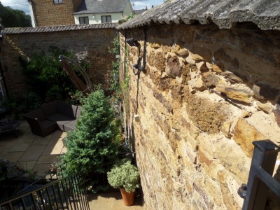 Ironstone wall replacement , Brixworth