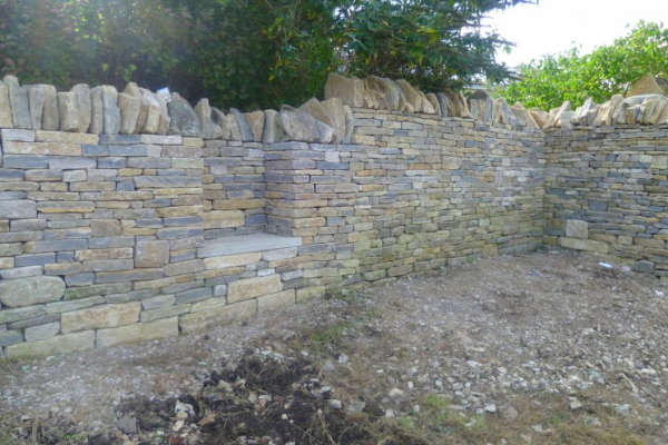 Dry Stone Wall in Swanage