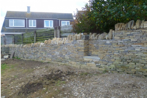 Dry Stone Wall in Swanage
